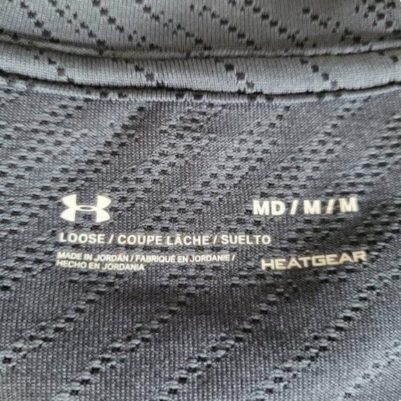 Gray Men's Under Armour Short Sleeve Athletic T-shirt - M - Picture 5 of 10